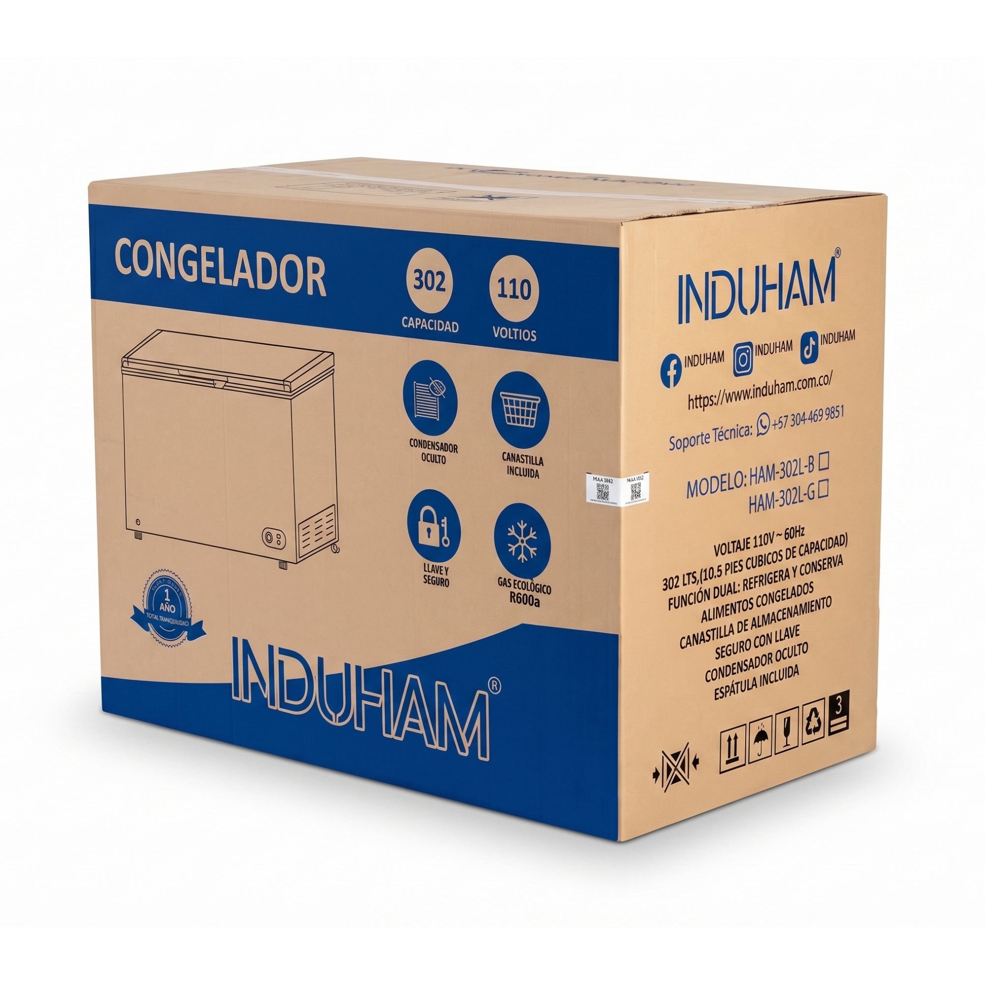 CONGELADOR 300L