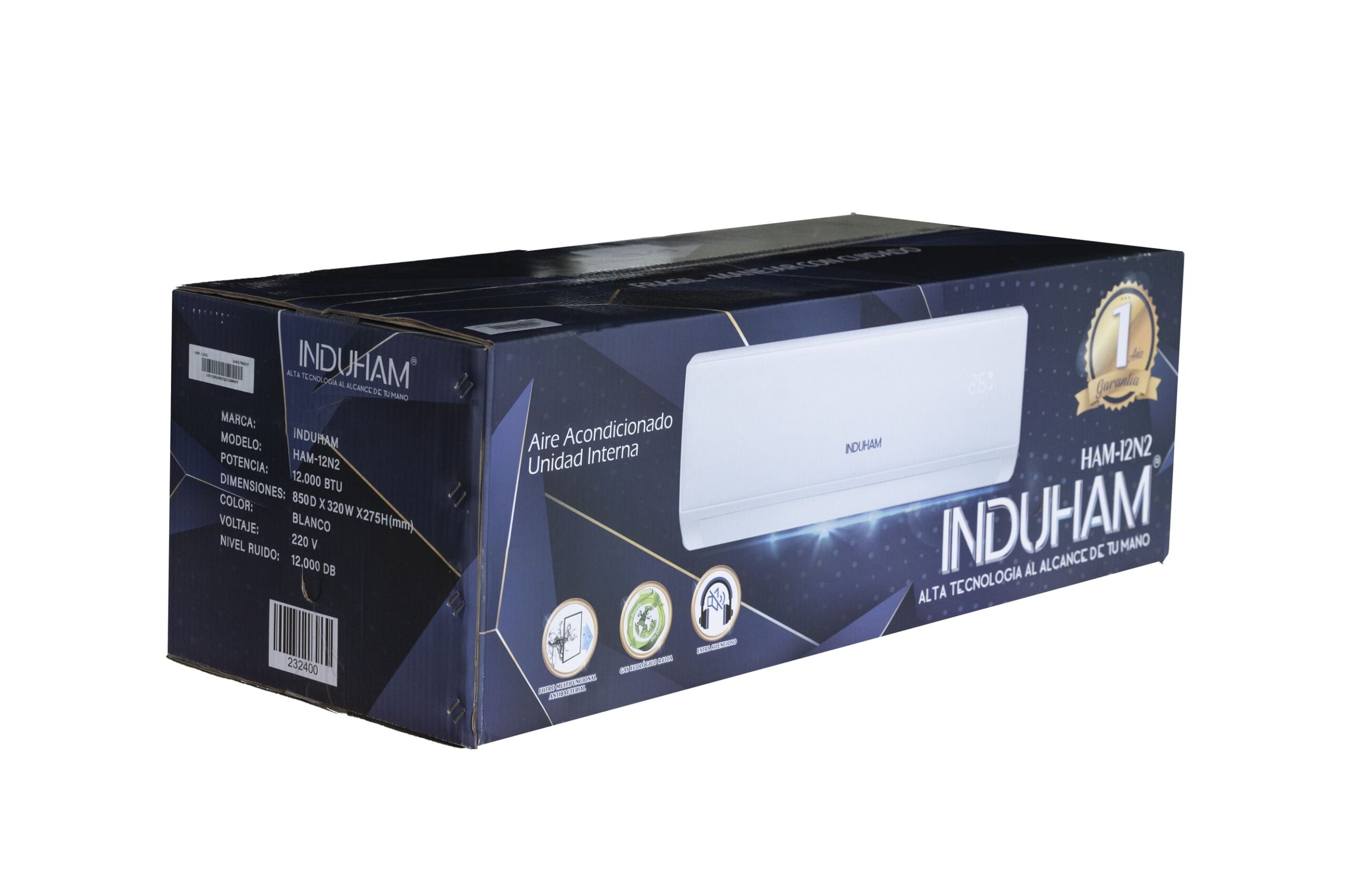 Aire Acondicionado Convencional 220V 12.000 Btus Blanco INDUHAM 220V - Image 11